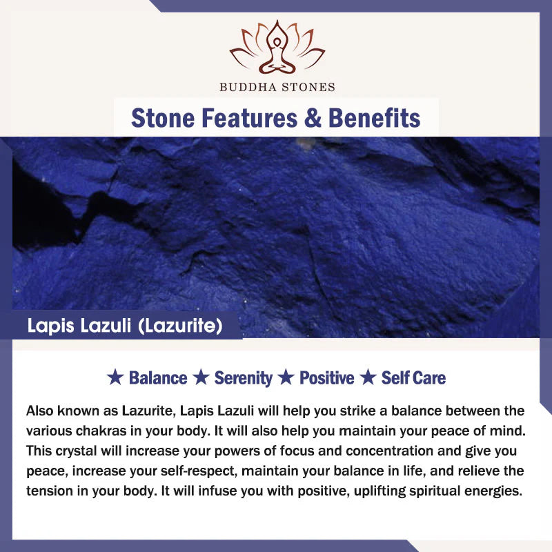 Buddha Stones Lazurite Pearl Positive Necklace Pendant