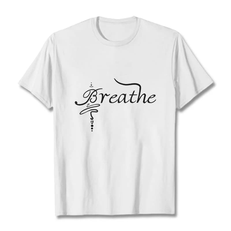Buddha Stones Breathe Word Tee T-shirt
