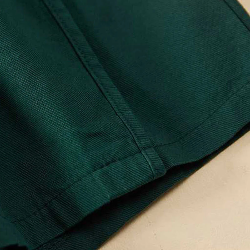 Buddha Stones Summer Casual Loose Plain Cotton Women's Shorts With Pockets