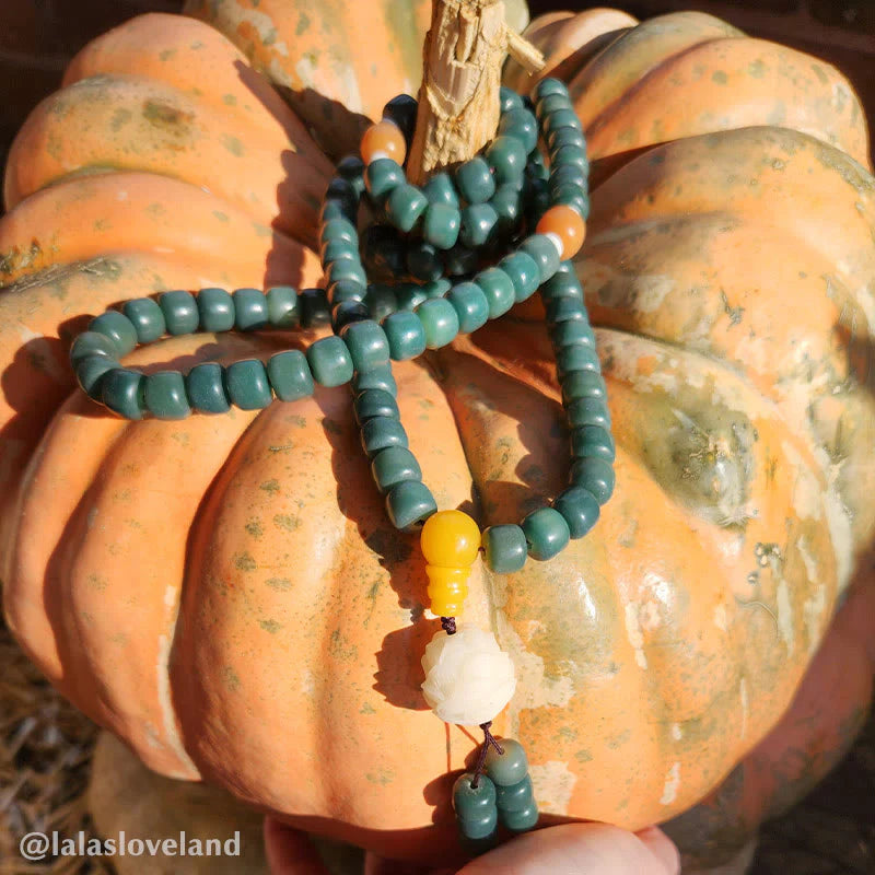 Buddha Stones Lotus Cyan Bodhi Seed Success Bracelet