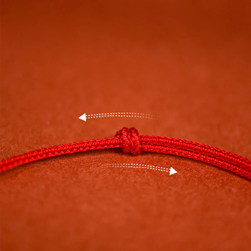 Buddha Stones Red String Plaited Jade Protection Adjustable Cats Dogs Pet Collar