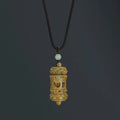 Buddha Stones Tibet Green Sandalwood Rosewood Om Mani Padme Hum Lotus Positive Soothing Necklace Pendant