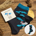 Buddha Stones Create Yourself White Crane Pine Tree Women's Socks Includes Gift Message Card