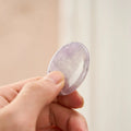 Buddha Stones Calm & Strength Natural Small Light Amethyst Worry Stone Protection Crystal Decor 3.5*4.5cm