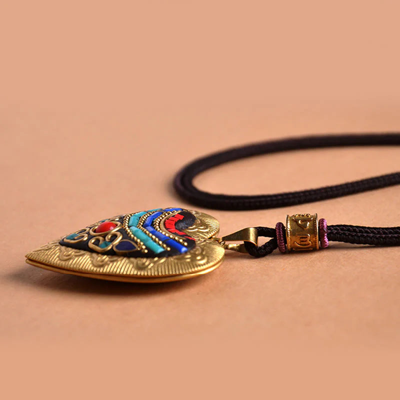 Buddha Stones Copper Kwan Yin Avalokitesvara Zakiram Wealth Pendant Necklace