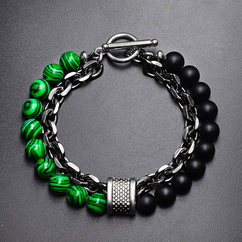 Buddha Stones Natural Tiger Eye Lazurite Protection Bracelet