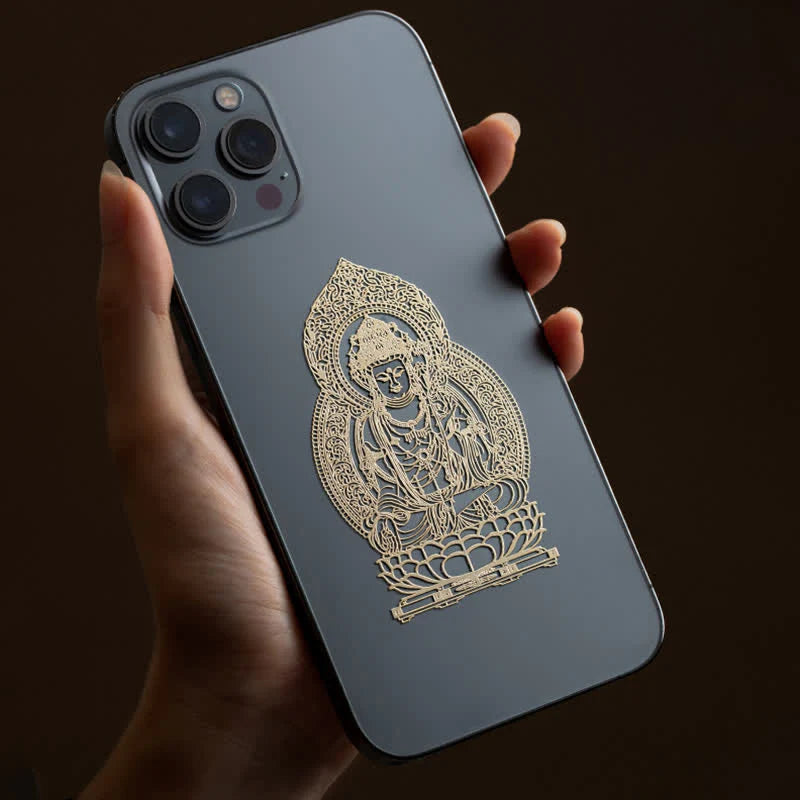Buddha Stones 12 Chinese Zodiac Blessing Wealth Fortune Phone Sticker