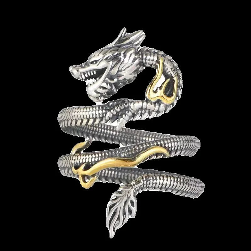FREE Today: Strength And Wisdom Vintage Dragon Pattern Ring