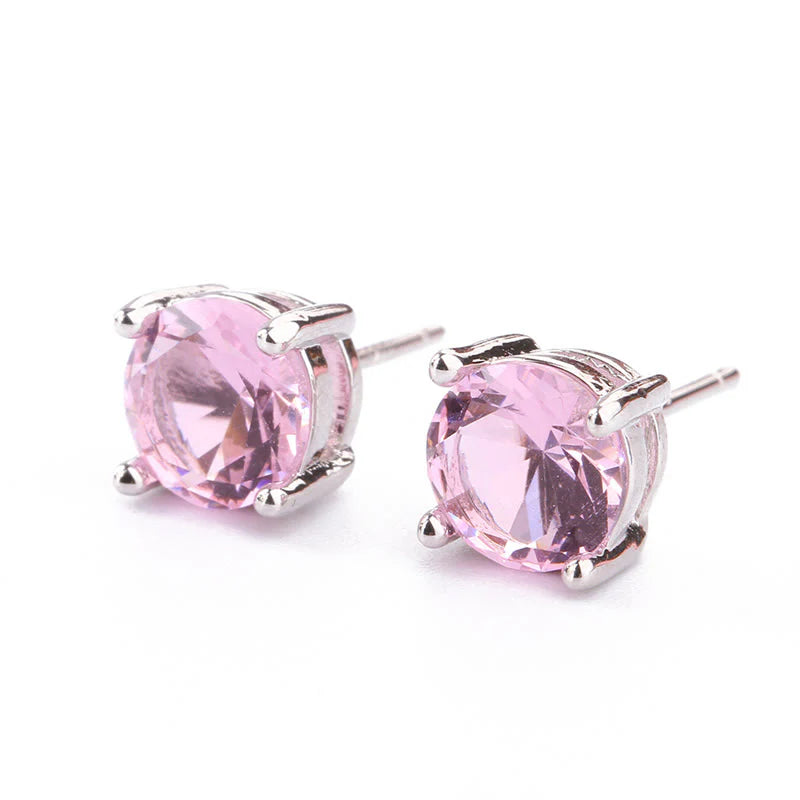 Buddha Stones Natural Various Gemstone Amethyst Love Earrings