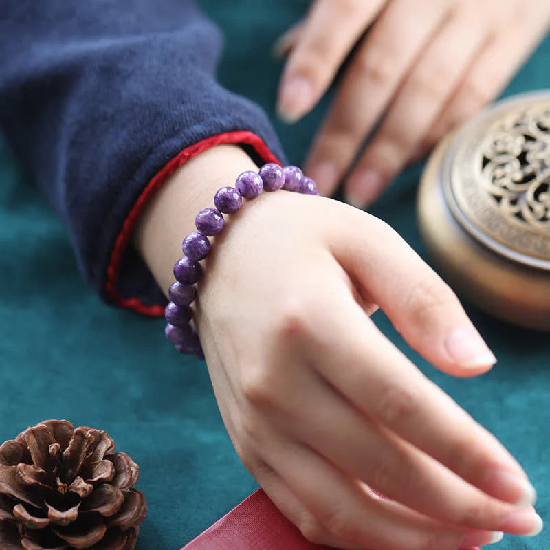 Buddha Stones Amethyst Crystal Positive Transformation Bracelet