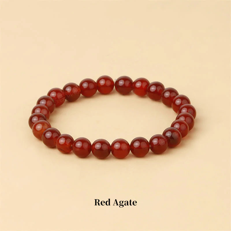 Buddha Stones Natural Stone Quartz Healing Beads Bracelet