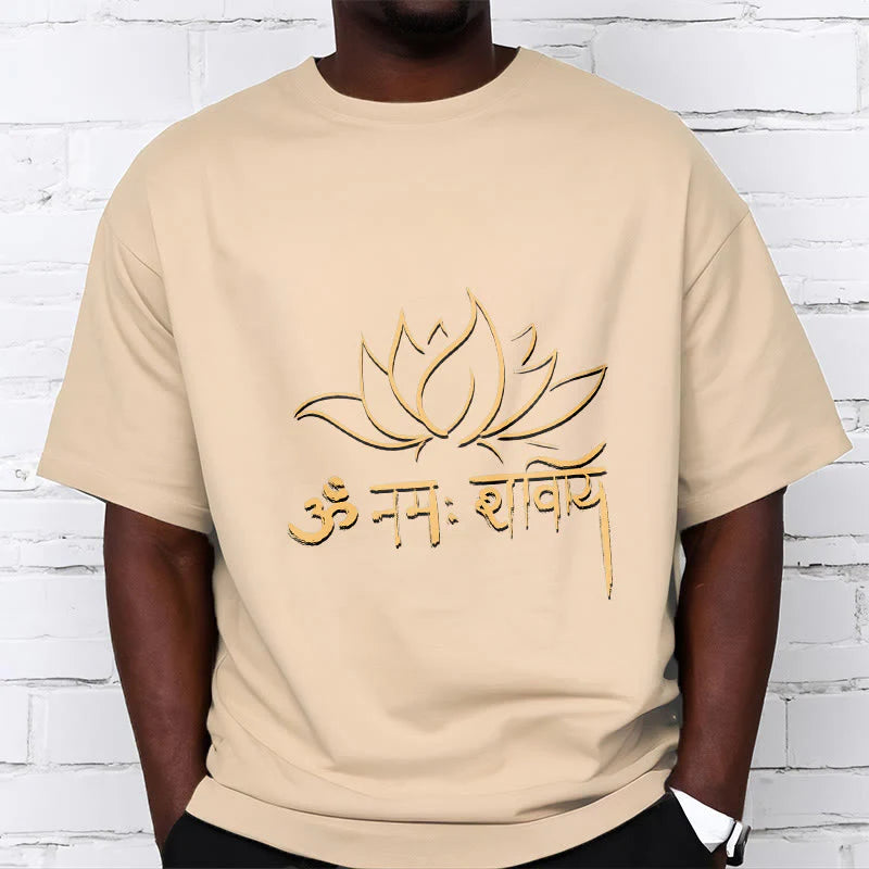 Buddha Stones Lotus Sanskrit Namah Shivaya Tee T-shirt