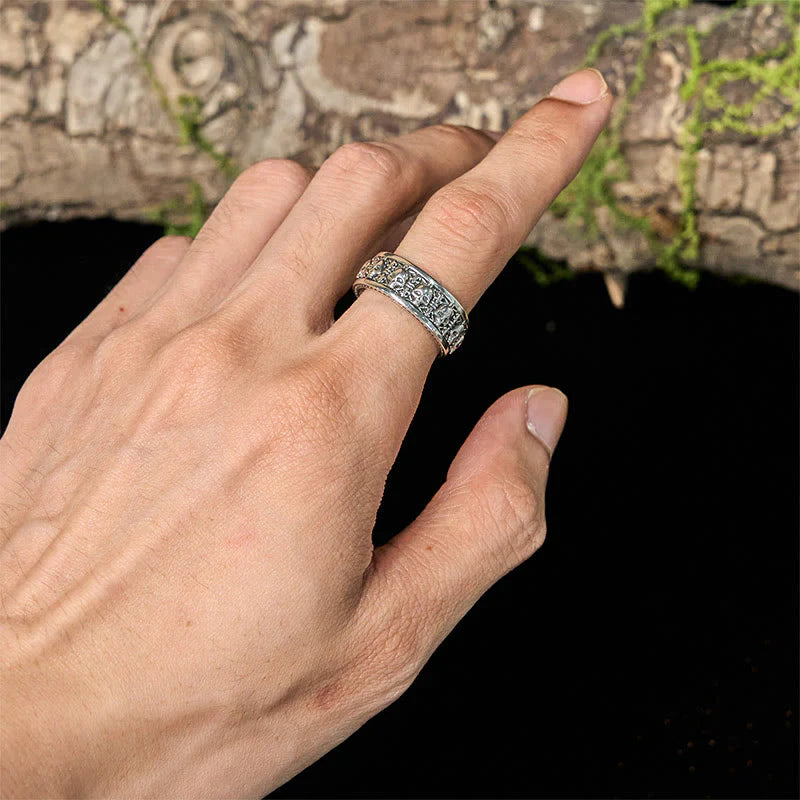 Buddha Stones The Lord Of The Corpse Forest Copper Skull New Beginning Ring
