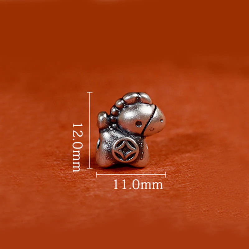 Buddha Stones 999 Sterling Silver Year Of The Horse 925 Sterling Silver Bell String Luck Child Adult Bracelet Anklet