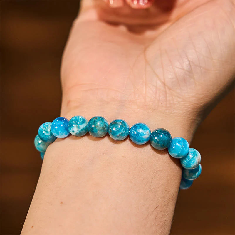 Buddha Stone Various Crystals Malachite Lazurite Lapis Lazuli Hemimorphite Calmness Bracelet