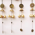 Buddha Stones Blessing Letter Elephant Bagua Auspicious Coin Wall Hanging Chime Bell Handmade Home Decoration