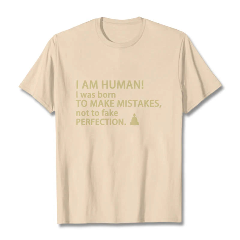 Buddha Stones I Am Human Tee T-shirt