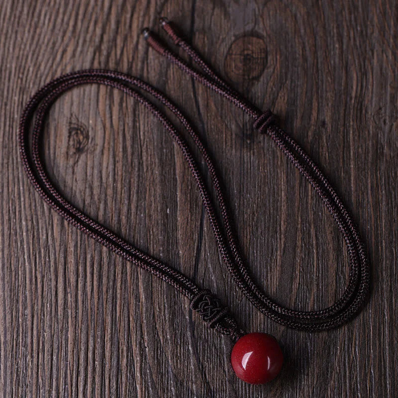 Buddha Stones Cinnabar Keep Away Evil Spirits Necklace Pendants