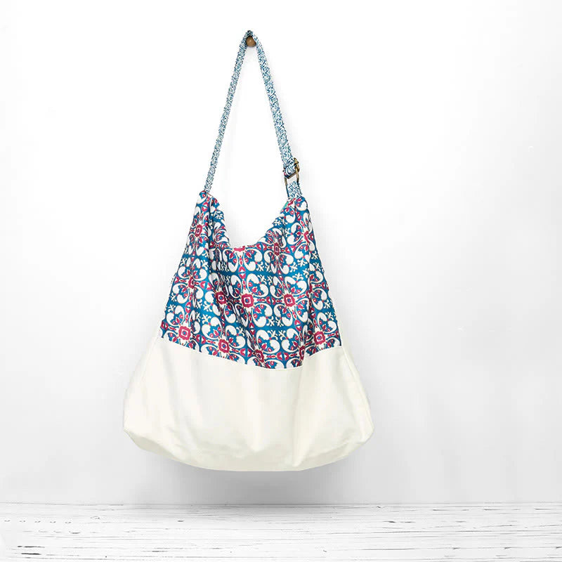 Buddha Stones Cotton Crossbody Bag Shoulder Bag