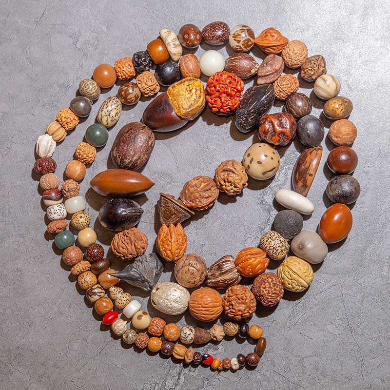 Buddha Stones 108 Mala Beads Bodhi Seed Luck Wealth Bracelet Wrist Mala (Extra 30% Off | USE CODE: FS30)