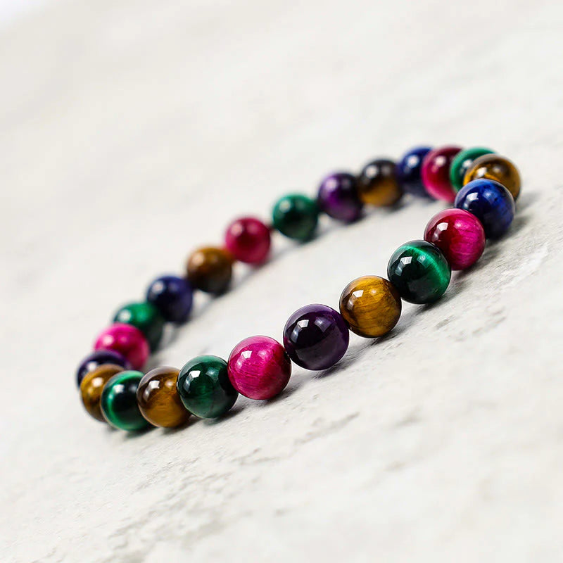 Buddha Stones Various Tiger Eye Confidence Bracelet