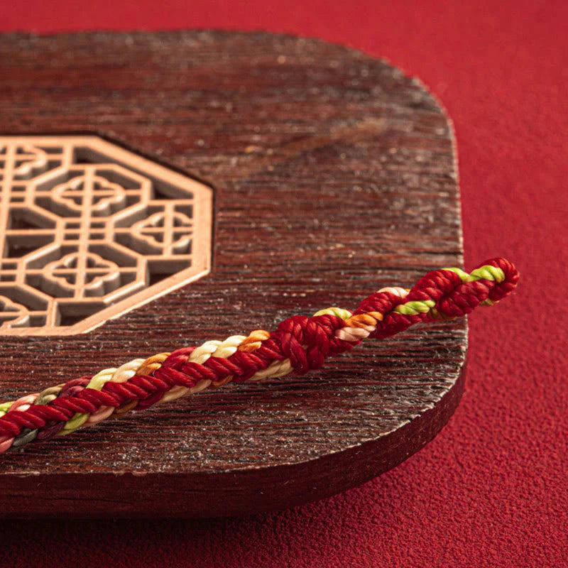 Buddha Stones May You Be Safe And Lucky In The Year Ahead Multicolored Bracelet