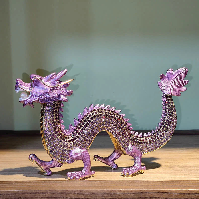 Buddha Stones Handmade Feng Shui Dragon Luck Success Home Decoration