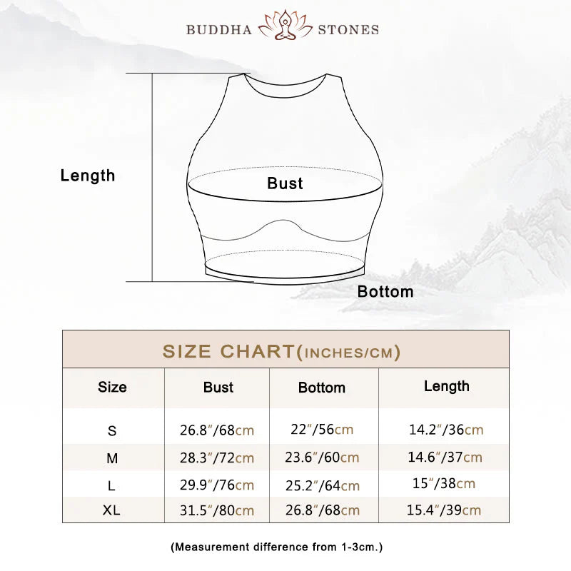 Buddha Stones Sleeveless Crop Tank Top Flared Pants Sports Fitness Yoga
