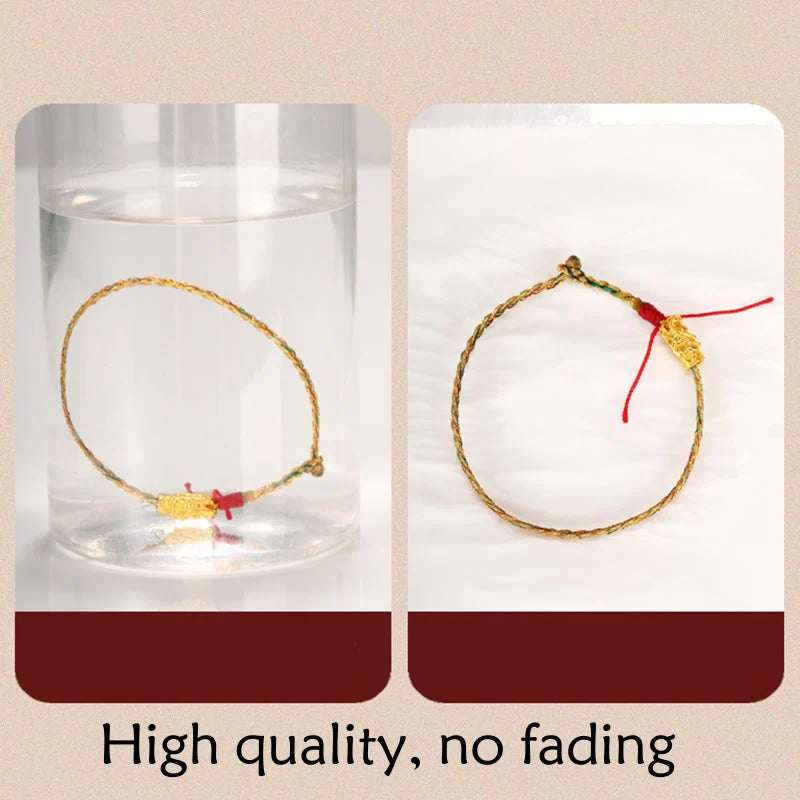 Buddha Stones Year of the Dragon Handmade Colorful Dragon Carved Success Braided Bracelet (Extra 35% Off | USE CODE: FS35)