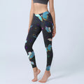 Buddha Stones Butterfly Star Sky Print Exercise Leggings Women's Yoga Pants