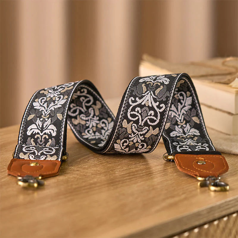 Buddha Stones Flower Geometric Embroidery Adjustable Handbags Crossbody Shoulder Bag Straps Replacement