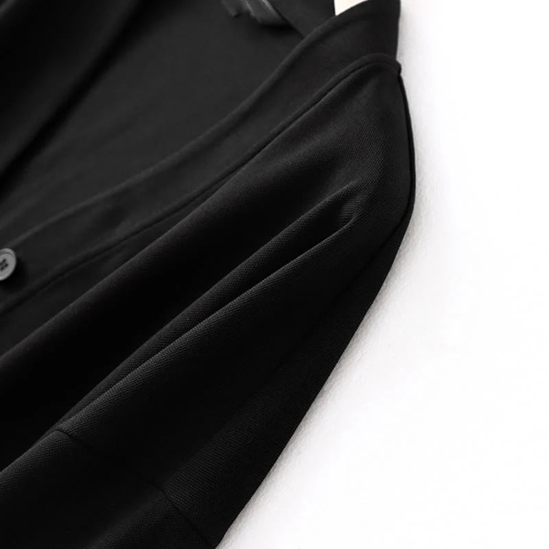 Buddha Stones Plain Buttons Women's Cotton Long Sleeve Jacket