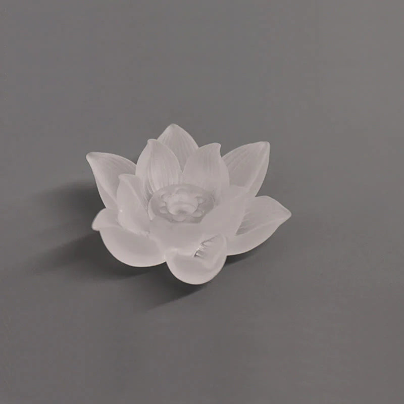 Buddha Stones Mini Lotus Liuli Crystal Healing Meditation Stick Incense Burner