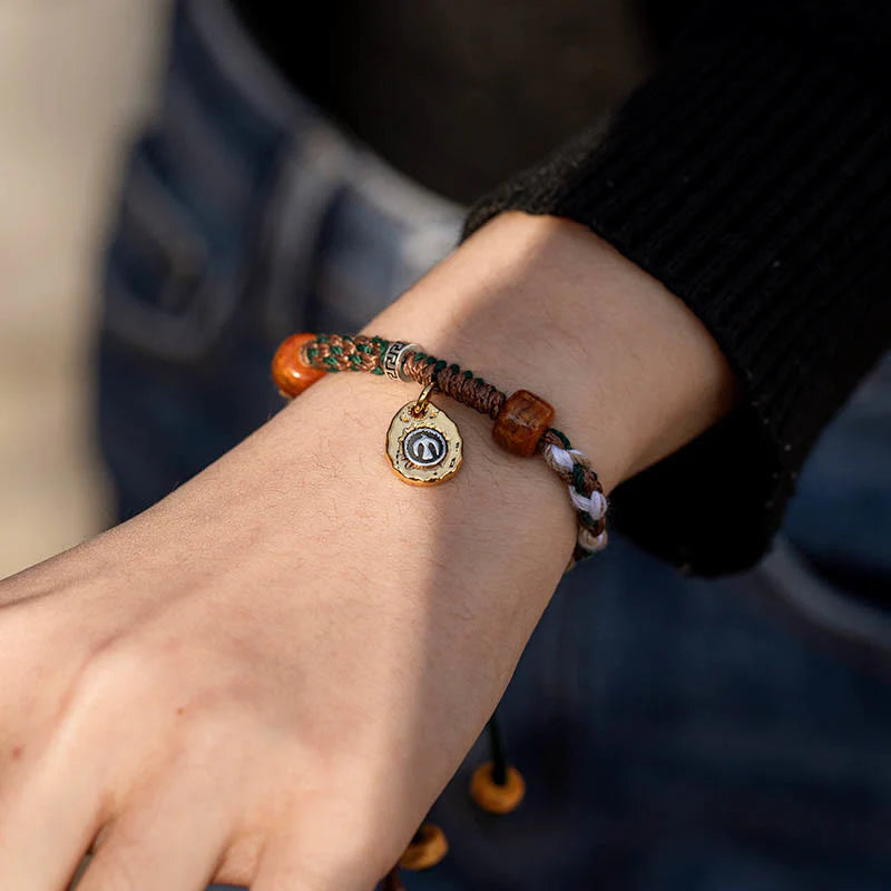 FREE Today: Ward Off Evil Spirits Tibetan Bone Beads Rope Bracelet