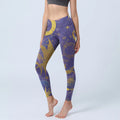 Buddha Stones Moon Sun Stars Print Gym Leggings Women's Yoga Pants