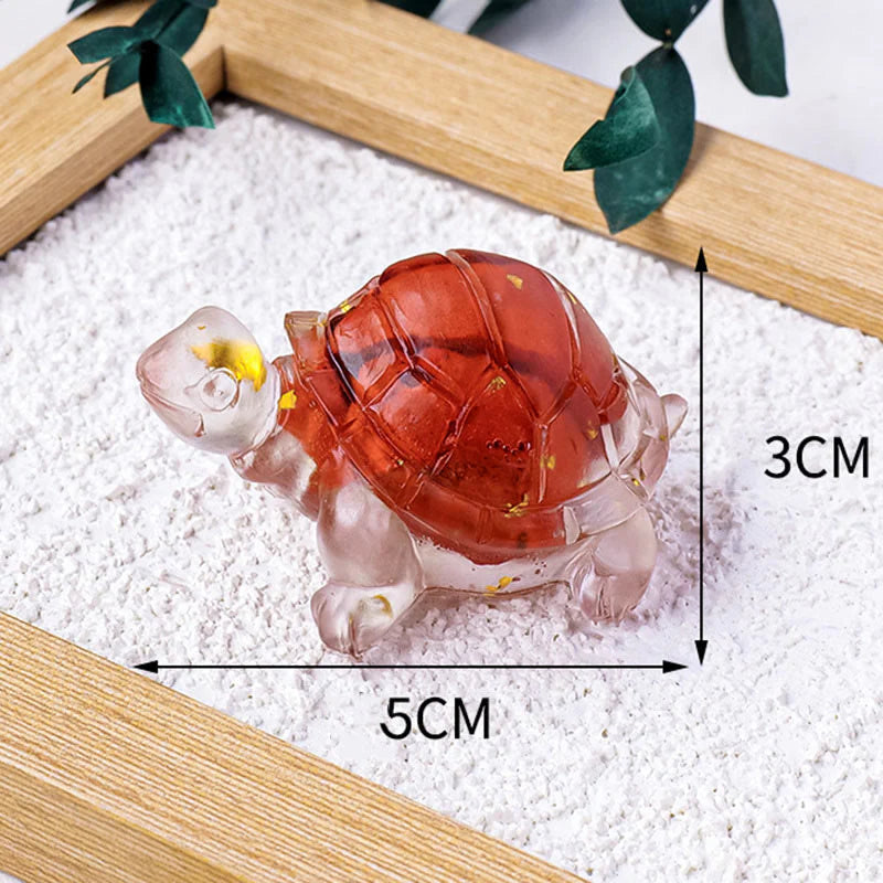 Buddha Stones Various Stone Citrine Green Aventurine Amethyst Mini Turtle Prosperity Home Decoration