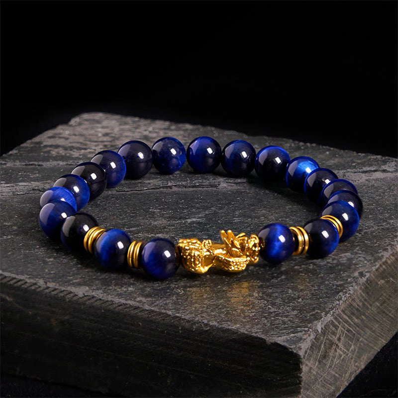 FREE Today: Wealth and Courage Various Color Tiger Eye Beads Pixiu Bracelet