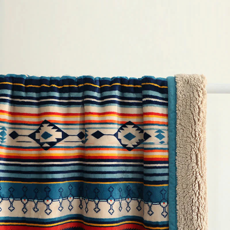 Buddha Stones Geometric Warm Soft Bed Throw Blanket