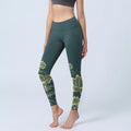 Buddha Stones Lotus Flowers Ripples Print Design Gym Leggings Women's Yoga Pants