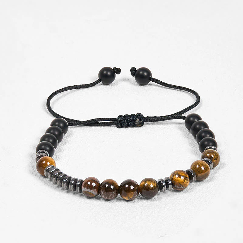 FREE Today: Protection and Strength 3Pcs Tiger Eye Lava Rock Bracelet Set