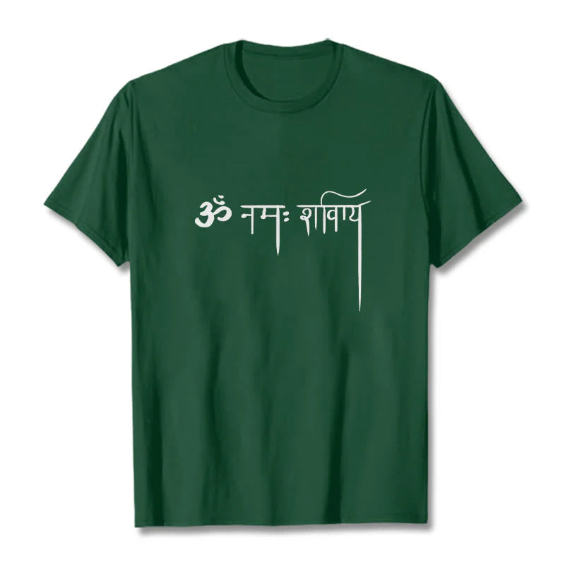 Buddha Stones Sanskrit Namah Shivaya Tee T-shirt