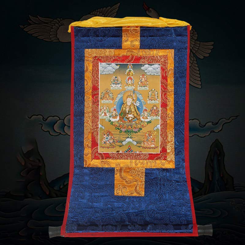 Buddha Stones Tibetan Framed Thangka Blessing Protection Decoration (Extra 30% Off | USE CODE: FS30)