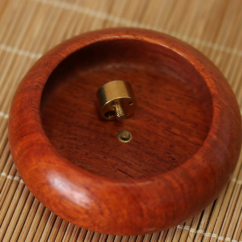 Buddha Stones Rosewood Meditation Healing Incense Burner Decoration