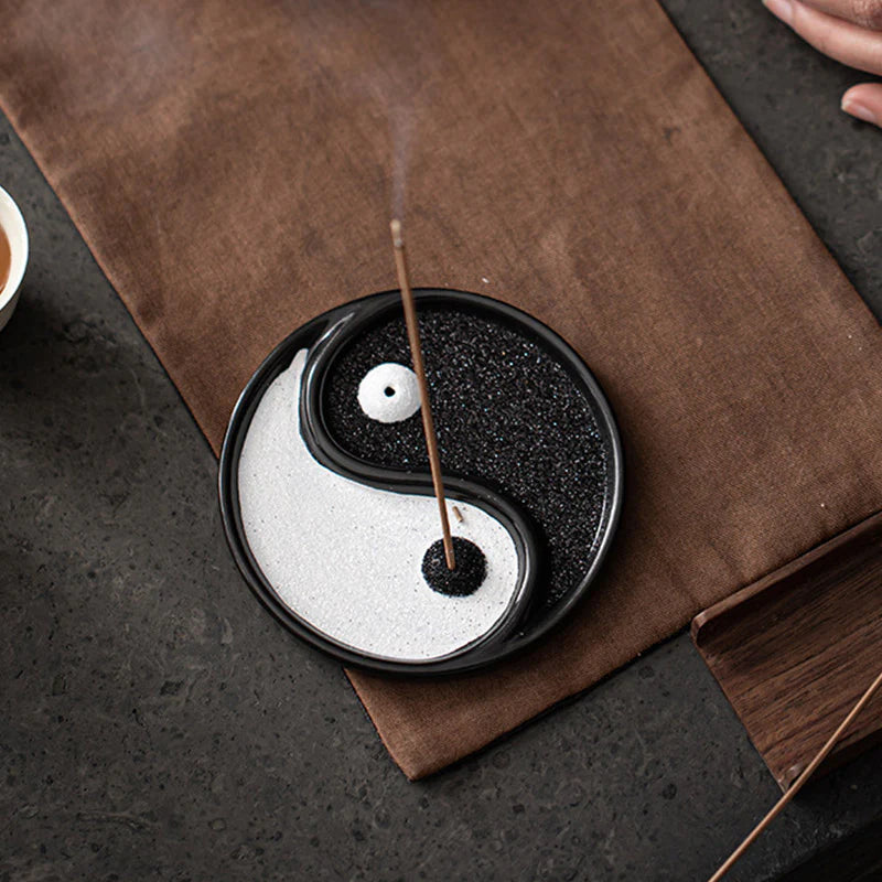 Buddha Stones Yin Yang Zen Balance Incense Holder