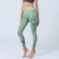 Buddha Stones Green Bamboo Rocks Print Sports Fitness Leggings Women's Yoga Pants