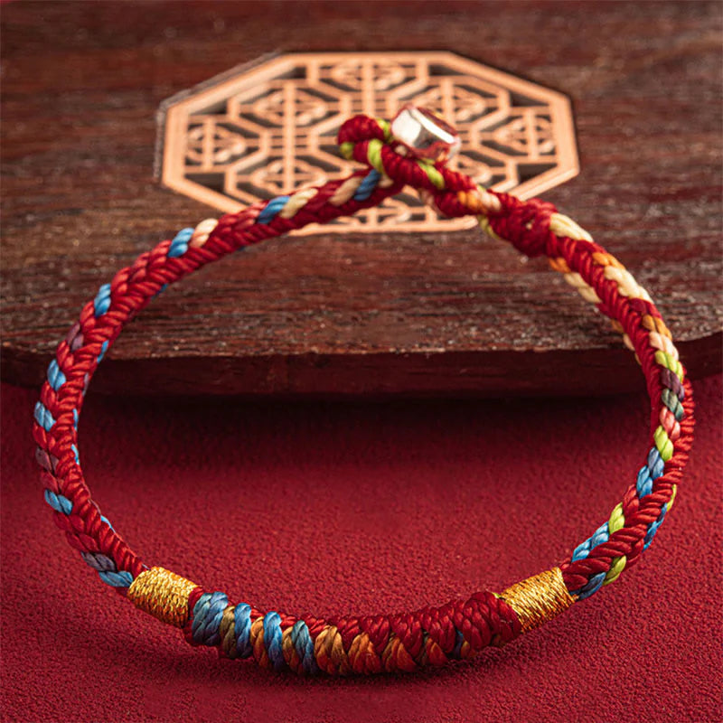 Buddha Stones May You Be Safe And Lucky In The Year Ahead Multicolored Bracelet