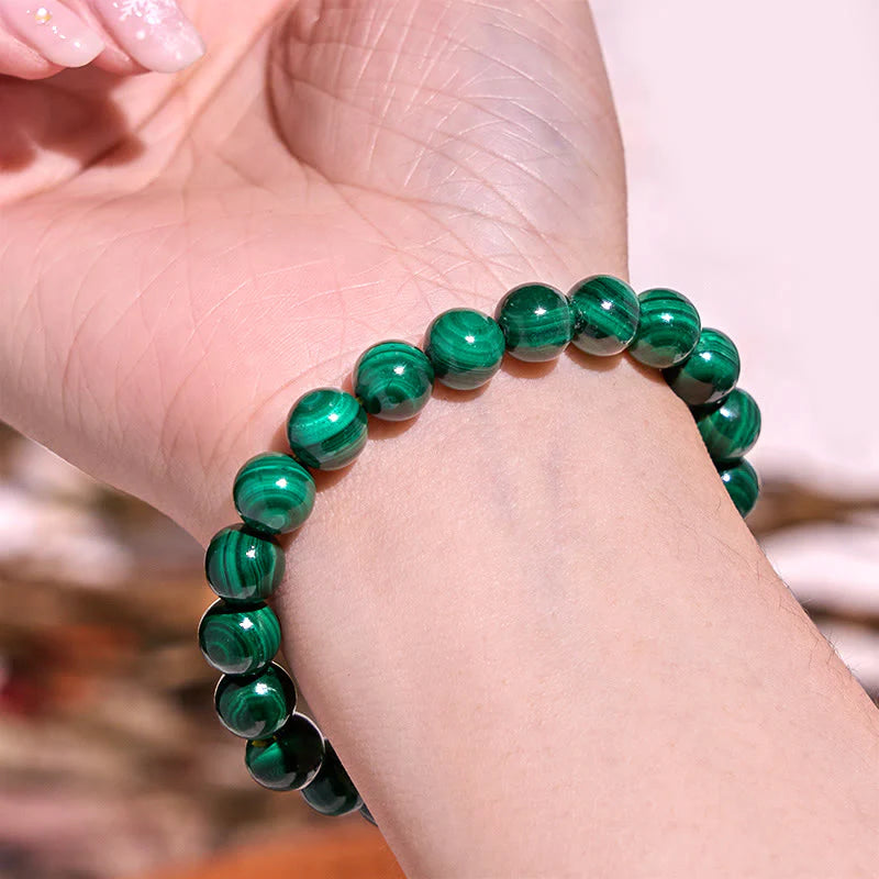Buddha Stone Various Crystals Malachite Lazurite Lapis Lazuli Hemimorphite Calmness Bracelet