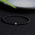 Buddha Stones Black Obsidian Turquoise Strength Fulfilment Bracelet