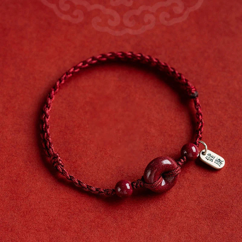 FREE Today: May You Be Healthy and Safe Cinnabar Bracelet Anklet