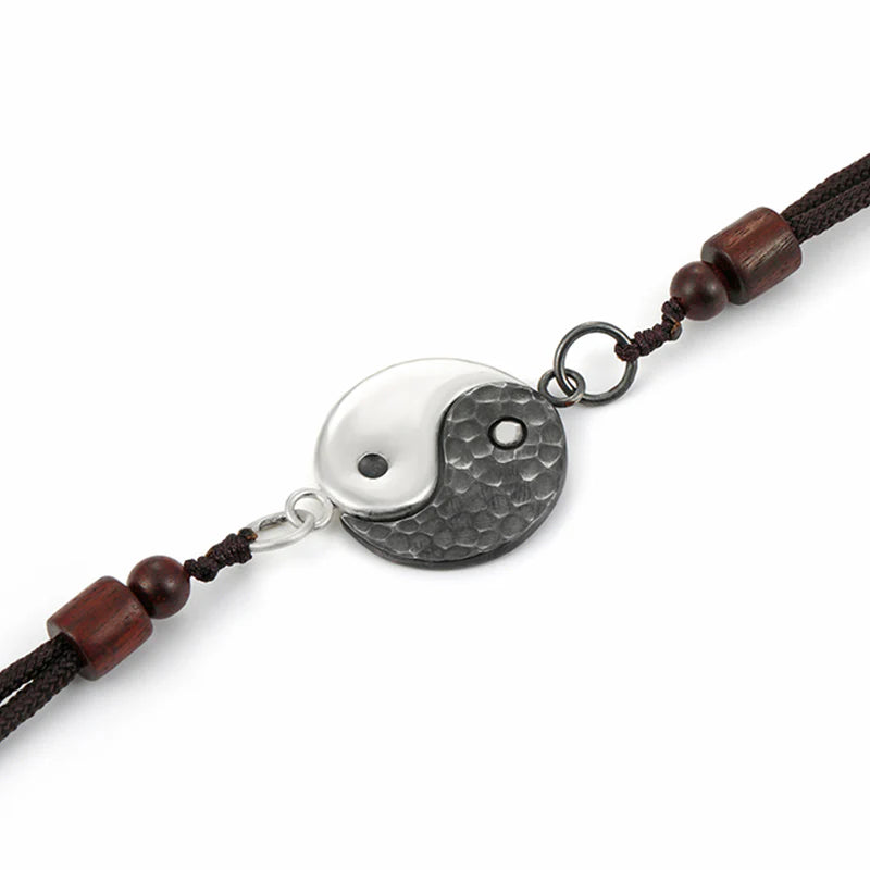 Buddha Stones 990 Sterling Silver Yin Yang Balance Harmony Necklace Pendant (Extra 30% Off | USE CODE: FS30)
